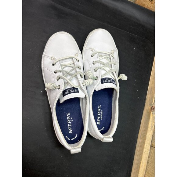 Sperry Top-Sider STS82371 Crest Vibe Women's White Sneakers 8.5 All Leather - Picture 10 of 10